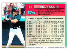 Load image into Gallery viewer, 1994 Topps Bill Pecota # 414 Atlanta Braves
