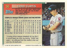 تحميل الصورة إلى عارض المعرض، 1994 Topps Chad Curtis # 56 California Angels
