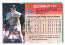 Load image into Gallery viewer, 1994 Topps Carl Willis # 621 Minnesota Twins
