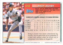 Load image into Gallery viewer, 1994 Topps Andy Ashby # 648 San Diego Padres

