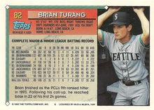 Load image into Gallery viewer, 1994 Topps Brian Turang RC # 82 Seattle Mariners
