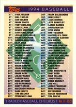 将图片加载到图库查看器，1994 Topps Traded Baseball #73T- 132T Choose Yours
