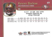 Load image into Gallery viewer, 2002 Fleece Skybox Kevan Barlow #69 San Francisco 49ers
