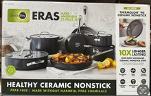 Load image into Gallery viewer, Eras Ceramic Non-Stick 11-piece Cookware Set GreenPan - bLACK
