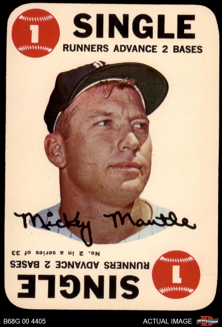 1968 Topps Game Mickey Mantle #2 New York Yankees