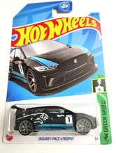 Load image into Gallery viewer, Hot Wheels Jaguar I-Pace eTrophy HW Green Speed 9/10 158/250 (Black)
