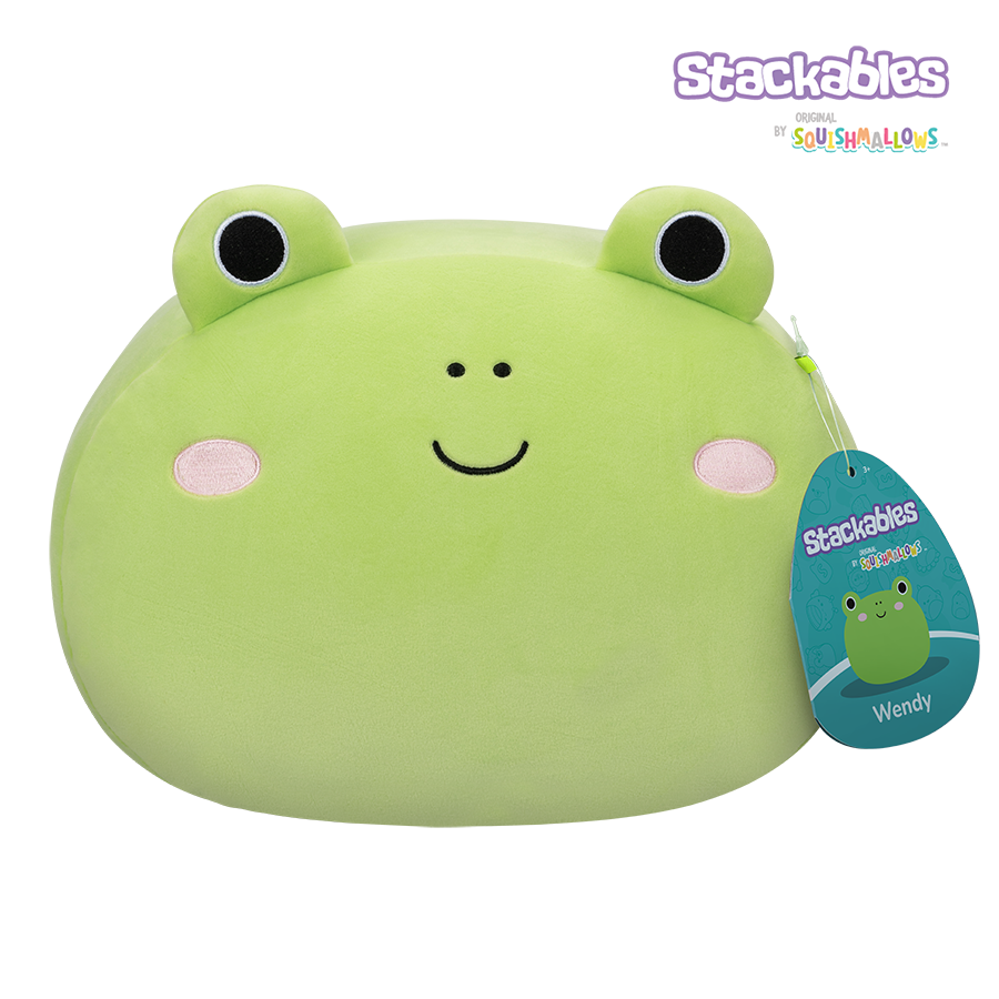 Squishmallows Wendy the Stackable Green Frog 12