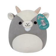 Squishmallows Walker the Grey Goat with White Belly 12