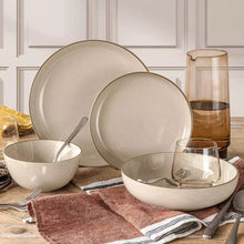 将图片加载到图库查看器，over&amp;back Options 16-piece Dinnerware Set (Beige)
