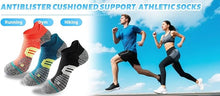 Load image into Gallery viewer, Coolmax Compression Running No Show Ankle Sock AntiBlister Athletic Cushioned Support gym Socks Medium
