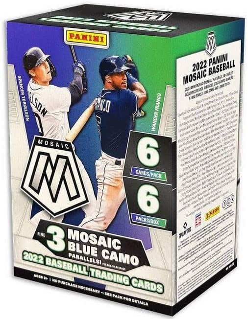 2022 Panini Mosaic Baseball Trading Cards Factory Sealed Blaster Box