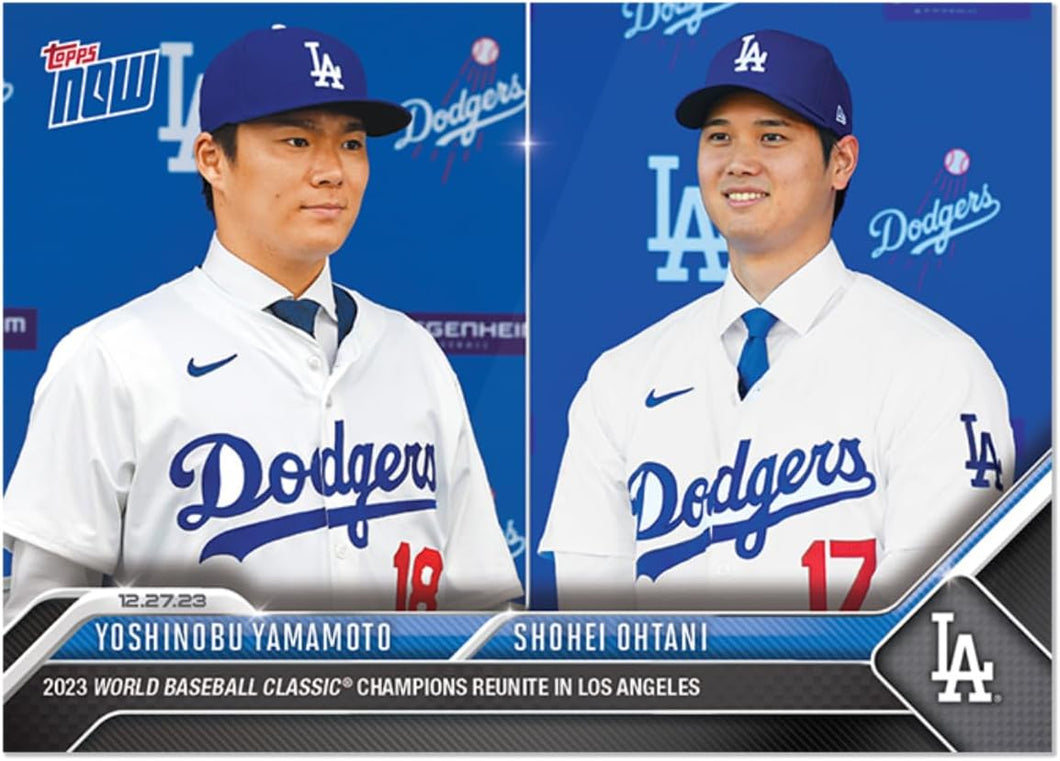 Yoshinobu Yamamoto/Shohei Ohtani - 2023 MLB TOPPS NOW® Card OS26