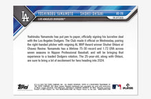 Load image into Gallery viewer, Yoshinobu Yamamoto/Shohei Ohtani - 2023 MLB TOPPS NOW® Card OS26
