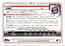 Load image into Gallery viewer, 2020 Bowman 1st Royce Lewis #BP-93 Minnesota Twins
