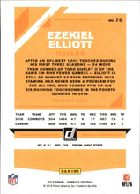 Load image into Gallery viewer, 2019 Donruss Football #75 Ezekiel Elliott Dallas Cowboys
