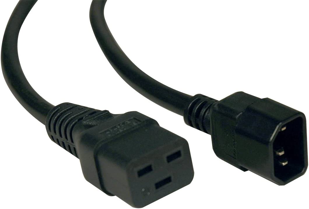 Tripp Lite Heavy-Duty Power Cord, 15A, 14AWG (IEC-320-C19 to IEC-320-C14) 6-ft.(P047-006)