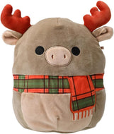 Squishmallows Patterson the Moose Wearing Scarf 7.5