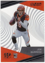 Load image into Gallery viewer, 2020 Panini Chronicles - Clear Vision Rookies #CV-1 Joe Burrow (RC) Bengals

