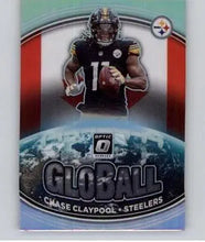 Load image into Gallery viewer, 2021 Panini Donruss Optic Chase Claypool GloBall Silver Holo #GB-4 Steelers
