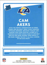 Load image into Gallery viewer, 2020 Donruss Football Cam Akers Rated Rookie 325 Los Angeles Chargers
