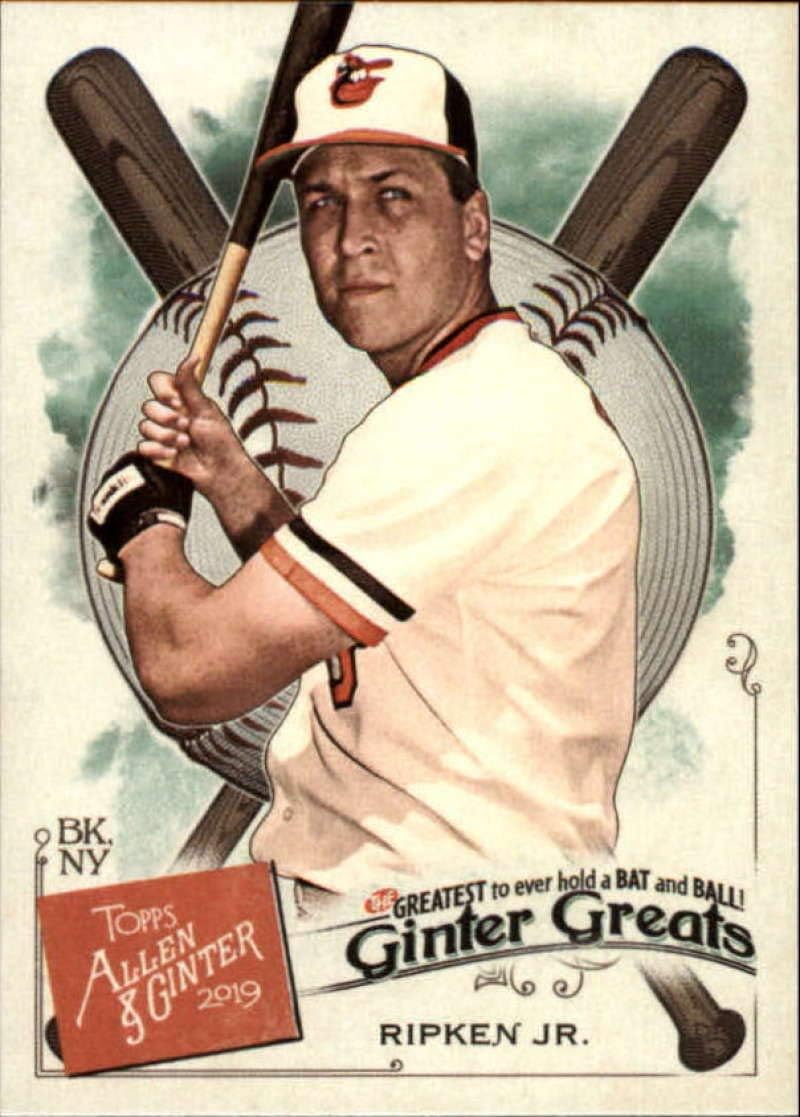2019 Topps Allen and Ginter Ginter Greats #GG-33 Cal Ripken Jr. Baltimore Orioles MLB Baseball Trading Card