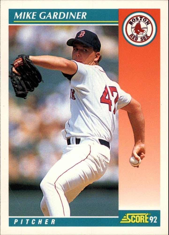 1992 Score Mike Gardiner #694 Boston Red Sox