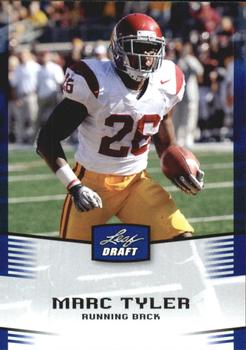 2012 Leaf Draft Blue Marc Tyler #30 Rookie RC RATED 10 BCCG