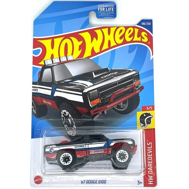 Hot Wheels Super Treasure Hunt '87 Dodge D100 HW Daredevils 5/5