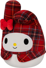Load image into Gallery viewer, Squishmallows Red Plaid My Melody 6.5&quot; 2023 Sanrio Winter Collection Stuffed Plush
