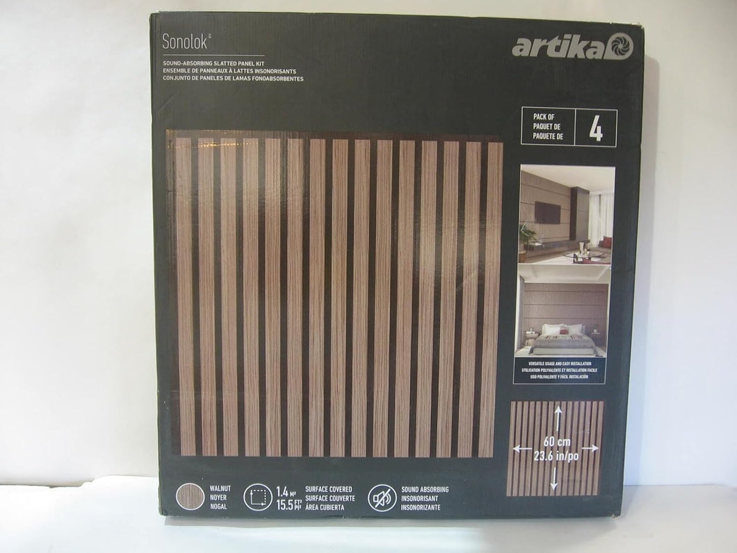 Sonolok Acoustic Slat Panel Set 4-Pack 15.5 Square Feet
