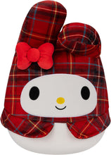 Load image into Gallery viewer, Squishmallows Red Plaid My Melody 6.5&quot; 2023 Sanrio Winter Collection Stuffed Plush
