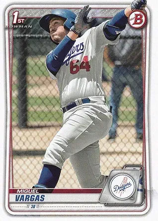 2020 Bowman Prospects Miguel Vargas BP-131 Los Angeles Dodgers