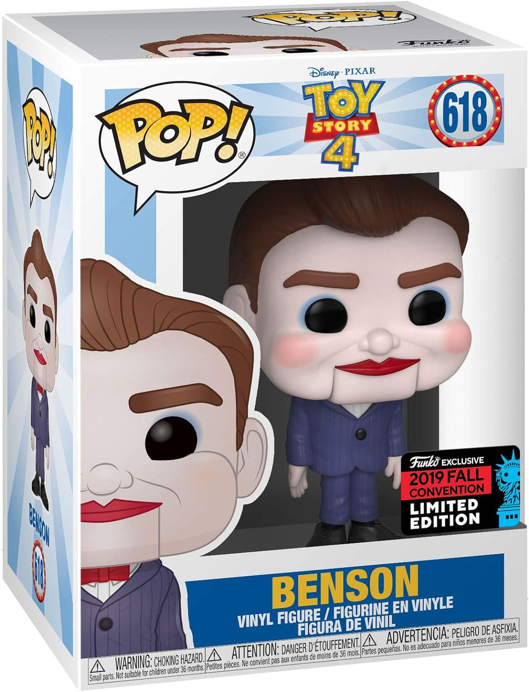Funko Pop! Toy Story 4 #618 Benson Funko Exclusive 2019 Fall Convention Limited Edition
