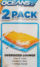 将图片加载到图库查看器，OCEANS7 Tropics Lounge (2 Pack) by Aqua Leisure Ultimate Air Cushioning-Oversized
