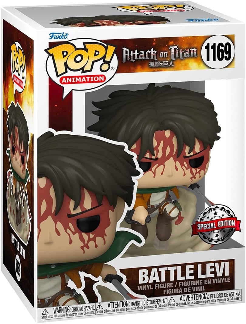 Funko Pop! Attack on Titan #1169 Battle Levi AE Exclusive