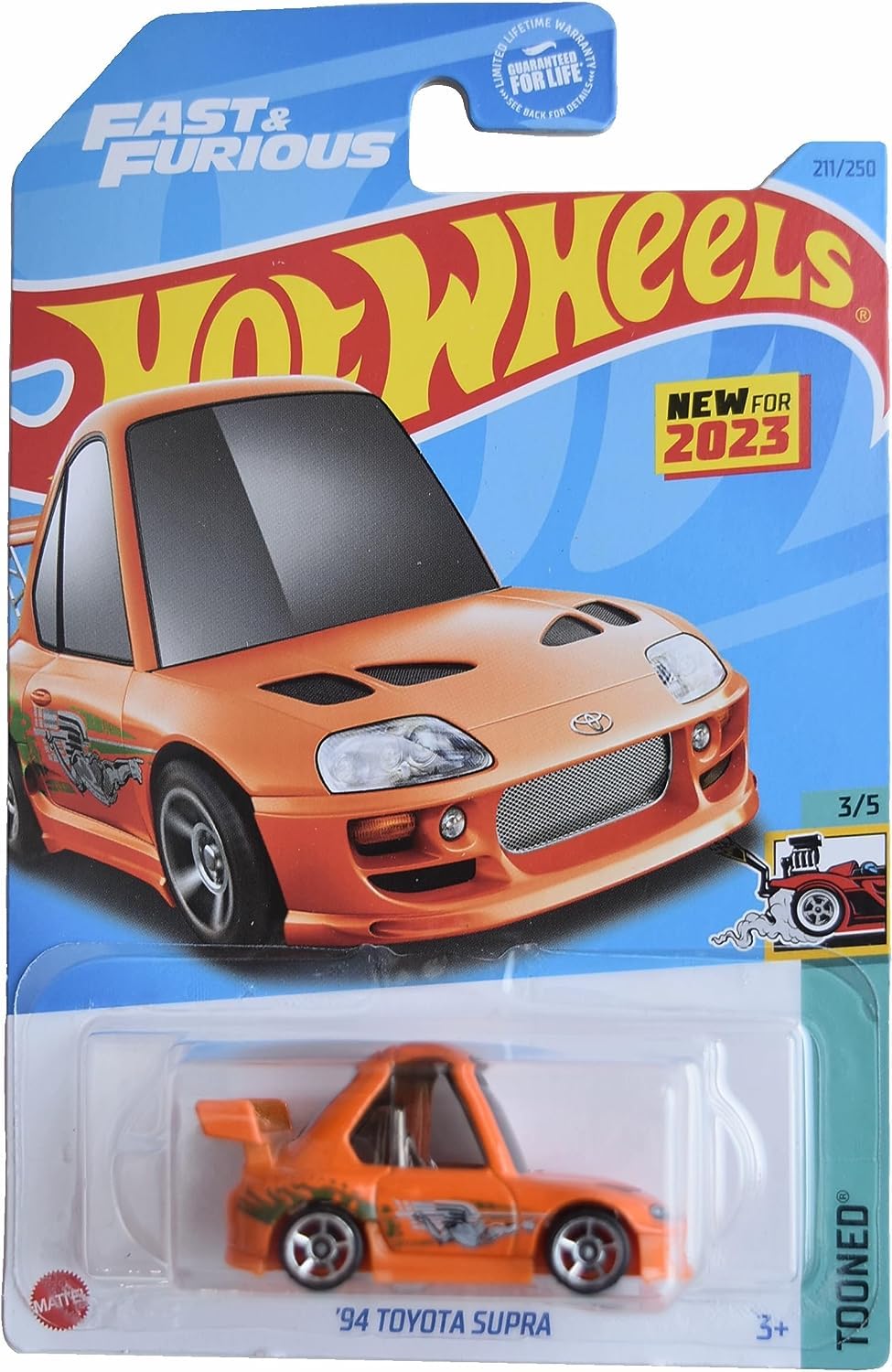 2023 Hot Wheels 94 Toyota Supra Tooned 3/5