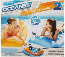 将图片加载到图库查看器，OCEANS7 Tropics Lounge (2 Pack) by Aqua Leisure Ultimate Air Cushioning-Oversized
