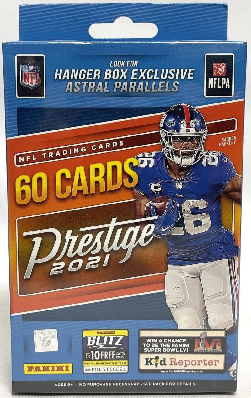 2021 Panini Prestige NFL Football Hanger Box 60 Cards