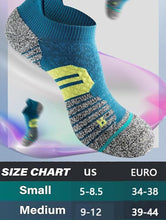 Load image into Gallery viewer, Coolmax Compression Running No Show Ankle Sock AntiBlister Athletic Cushioned Support gym Socks Medium
