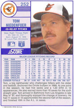 Load image into Gallery viewer, 1989 Score Tom Niedenfuer #252 Baltimore Orioles
