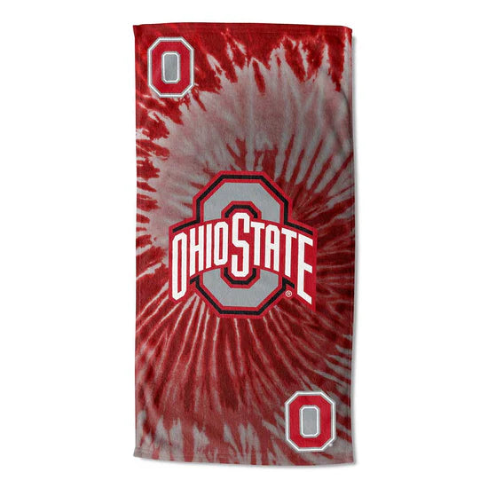 Ohio State Buckeyes Psychedelic Beach Towel 30 inch x 60 inch