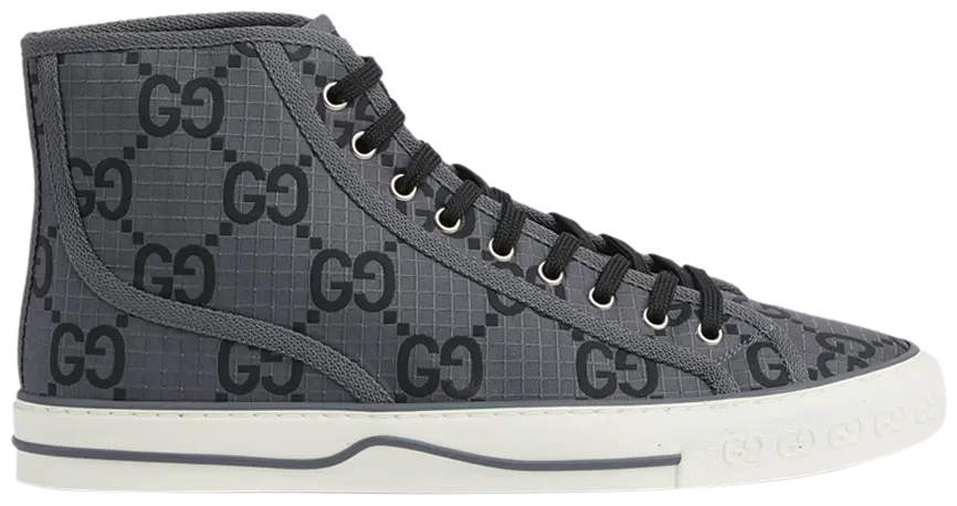 Gucci Tennis 1977 High 'GG Monogram - Grey Black' Size 9.5