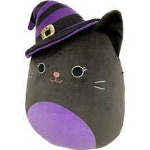 Load image into Gallery viewer, Squishmallows Autumn the Black Cat Wearing Witch Hat 16&quot; 2023 Halloween Collection Stuffed Plush
