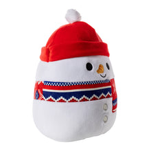 Load image into Gallery viewer, Squishmallows Manny the Snowman Wearing a Beanie and Scarf 7.5&quot; 2023 Christmas Edition Stuffed Plush
