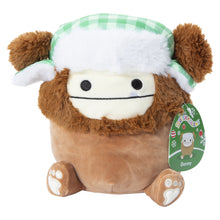 Load image into Gallery viewer, Squishmallows Benny the Bigfoot Wearing Winter Hat 7.5&quot; 2023 Christmas Collection Stuffed Plush
