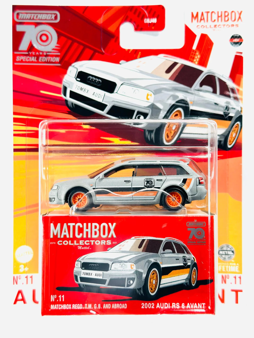 Matchbox Collectors 2022 Audi RS 6 Avant 70th Anniversary Special Edition
