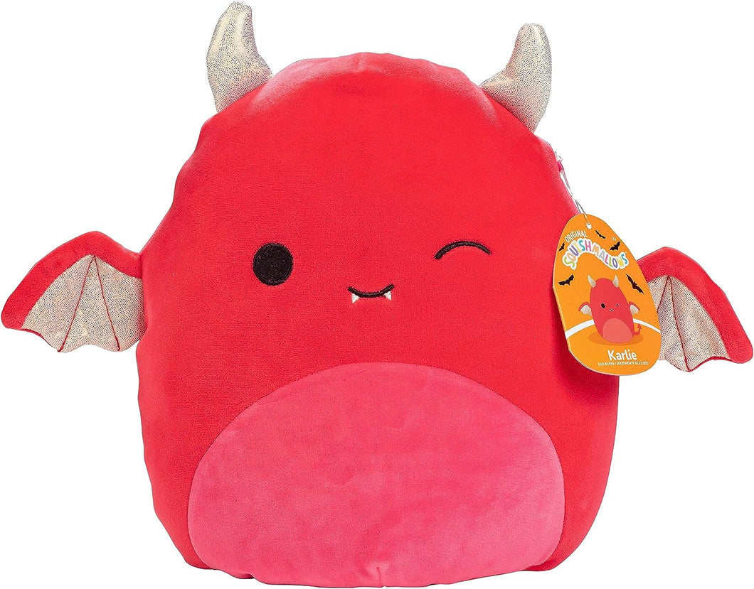 Squishmallows Karlie the Devil Bat Winking Eye with Gold Shimmering Horns & Wings 12