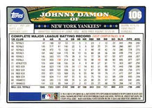 Load image into Gallery viewer, 2008 Topps Chrome #106 Johnny Damon Yankees Refractors New York Yankees
