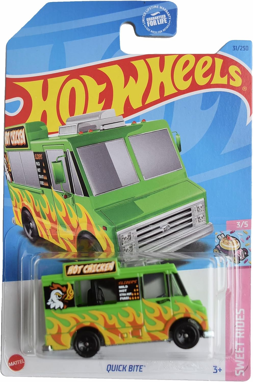 Hot Wheels Quick Bite GREEN Sweet Rides 3/5 31/250