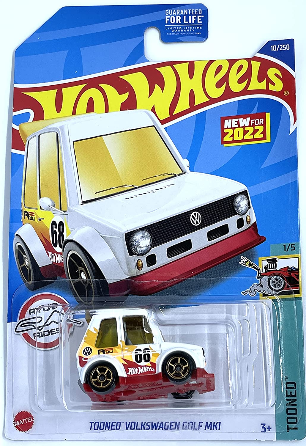 Hot Wheels Volkswagen Golf Mk1 Tooned 1/5 10/250